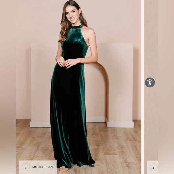 Revelry Dresses & Skirts - Revelry Tori Velvet Dress - Classic Emerald